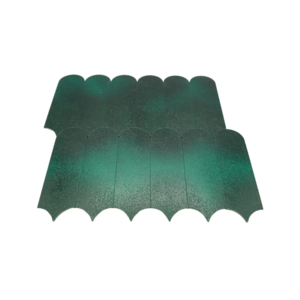 Selbstklebende Mosaikfliesen Metall | Bogen Dunkelgrün | 28,8×29,8 cm | Küche, Bad & WC - Image 4