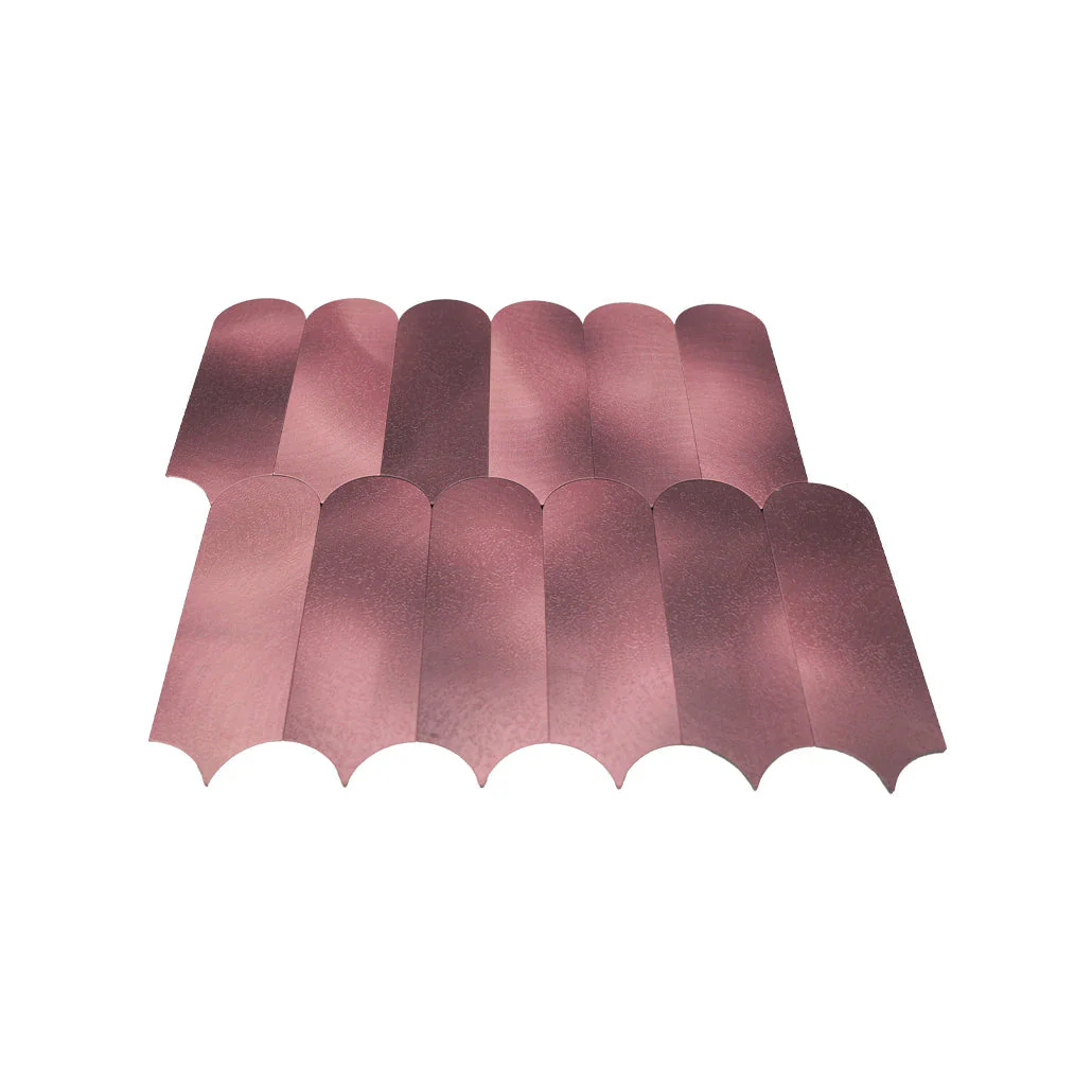 Selbstklebende Mosaikfliesen Metall | Bogen Rosa | 28,8×29,8 cm | Küche, Bad & WC - Image 4
