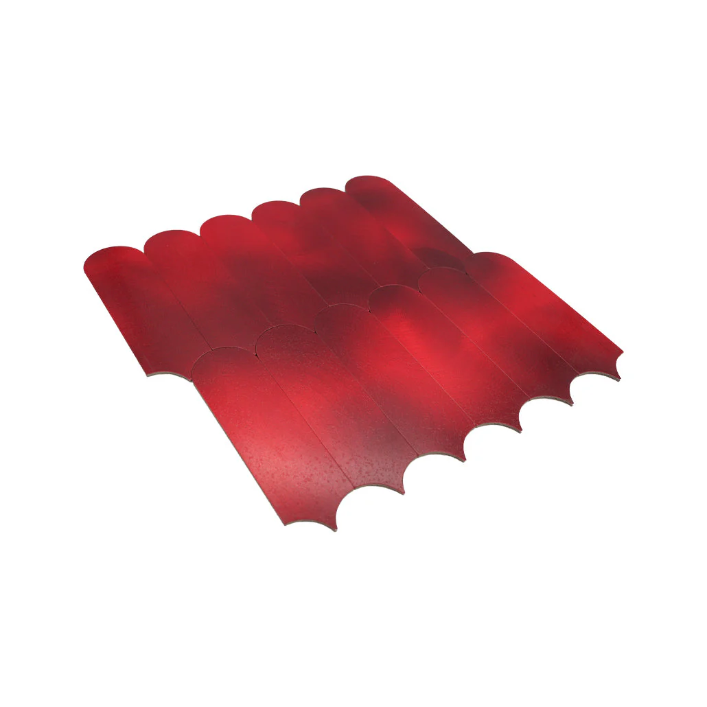 Selbstklebende Mosaikfliesen Metall | Bogen Rot | 28,8×29,8 cm | Küche, Bad & WC - Image 6