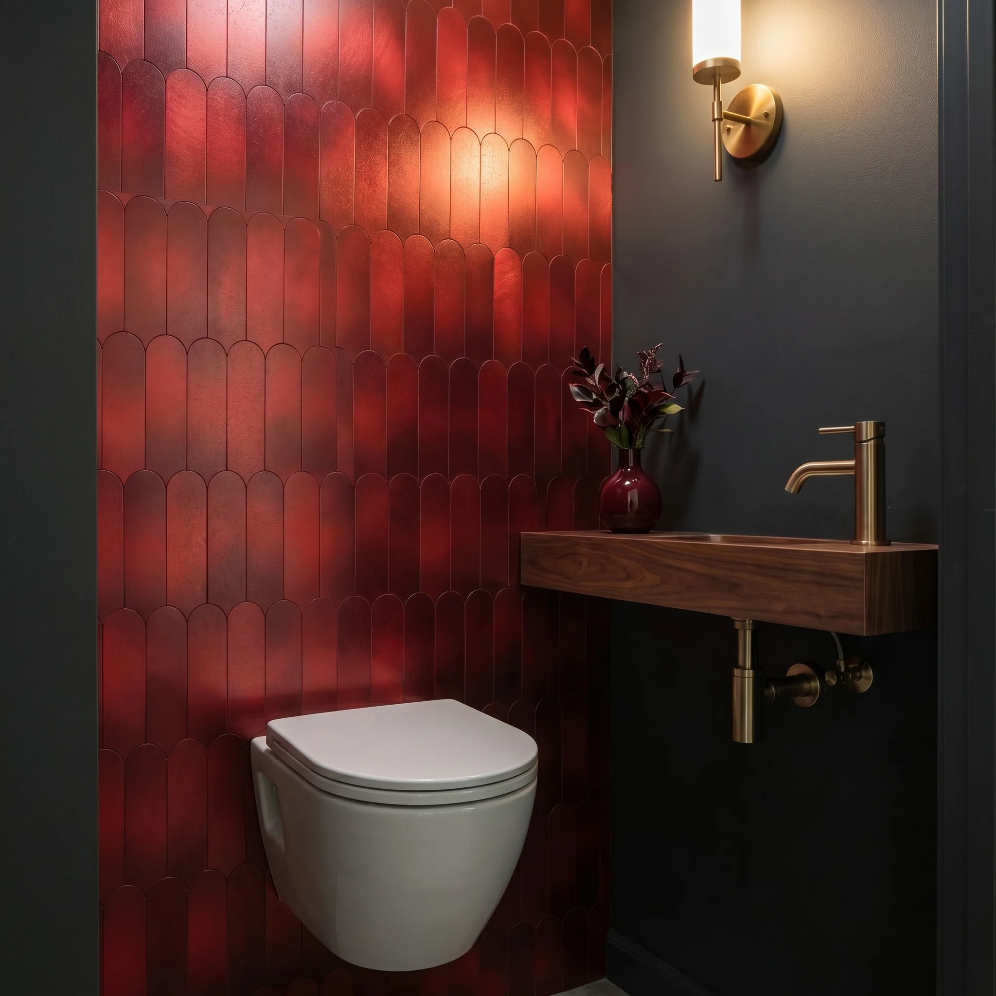 Selbstklebende Mosaikfliesen Metall | Bogen Rot | 28,8×29,8 cm | Küche, Bad & WC - Image 7