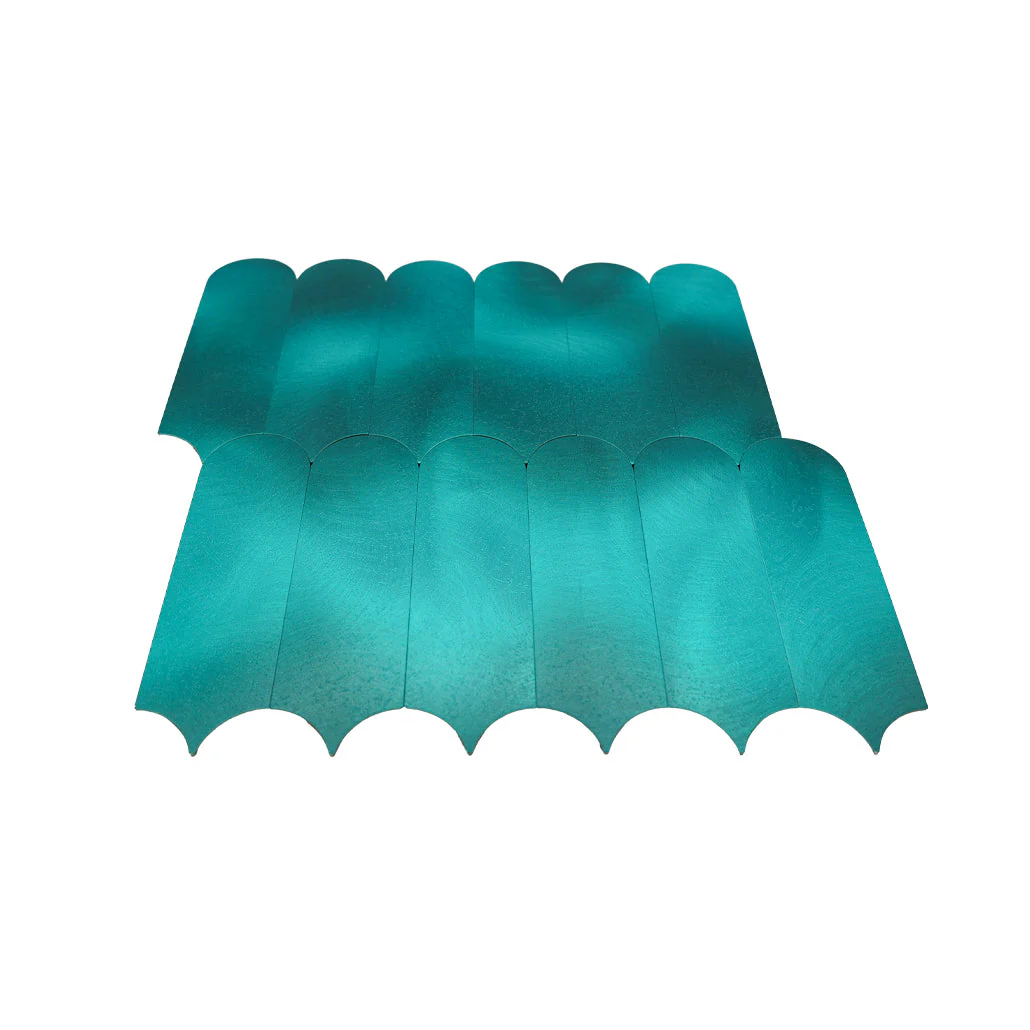 Selbstklebende Mosaikfliesen Metall | Bogen Türkis | 28,8×29,8 cm | Küche, Bad & WC - Image 4