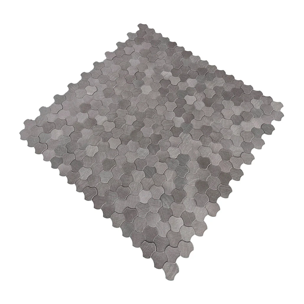 Selbstklebende Mosaikfliesen Metall | Dreipass 3D Anthrazit | 30,5×29,6 cm | Küche, Bad & WC - Image 6