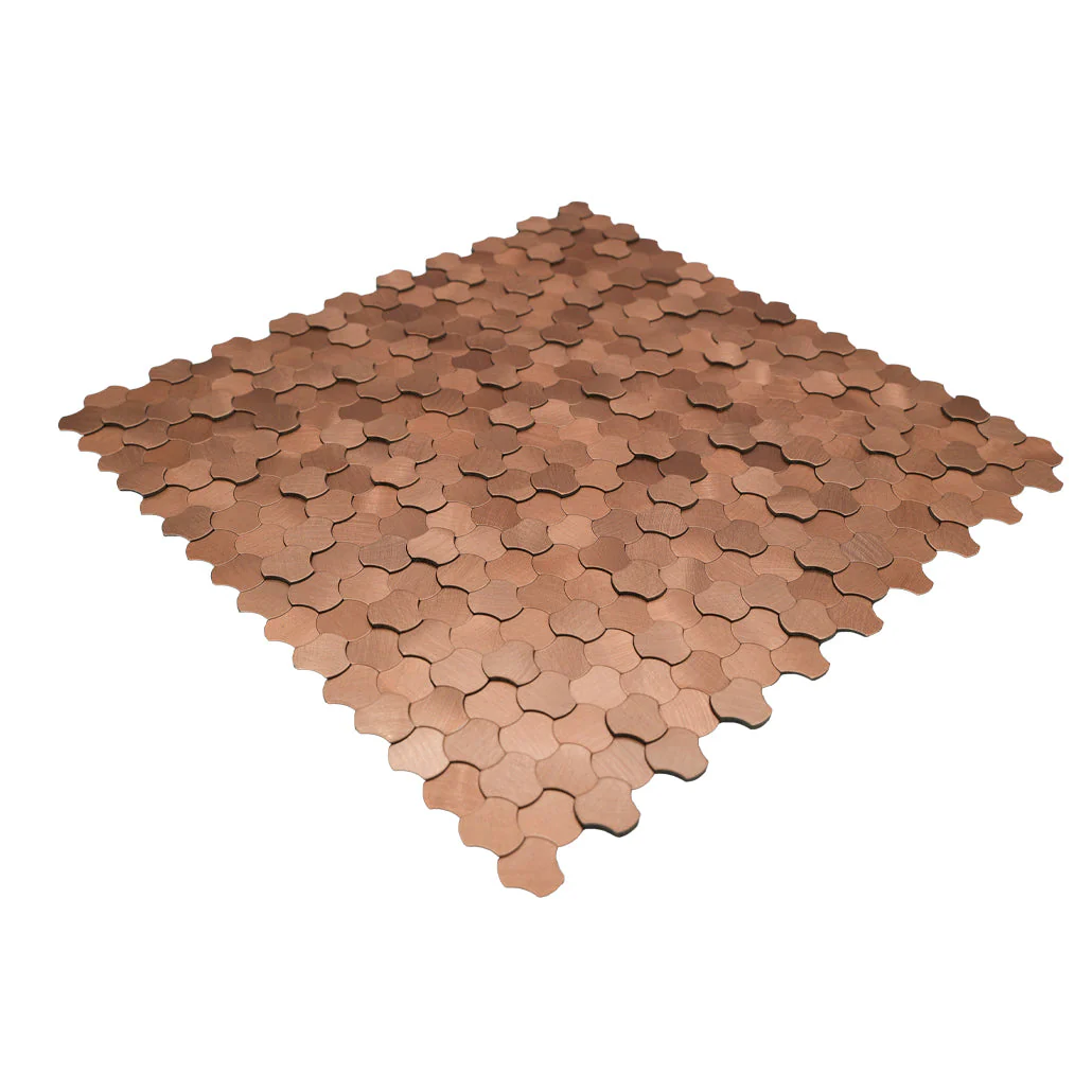 Selbstklebende Mosaikfliesen Metall | Dreipass 3D Kupfer | 30,5×29,6 cm | Küche, Bad & WC - Image 6