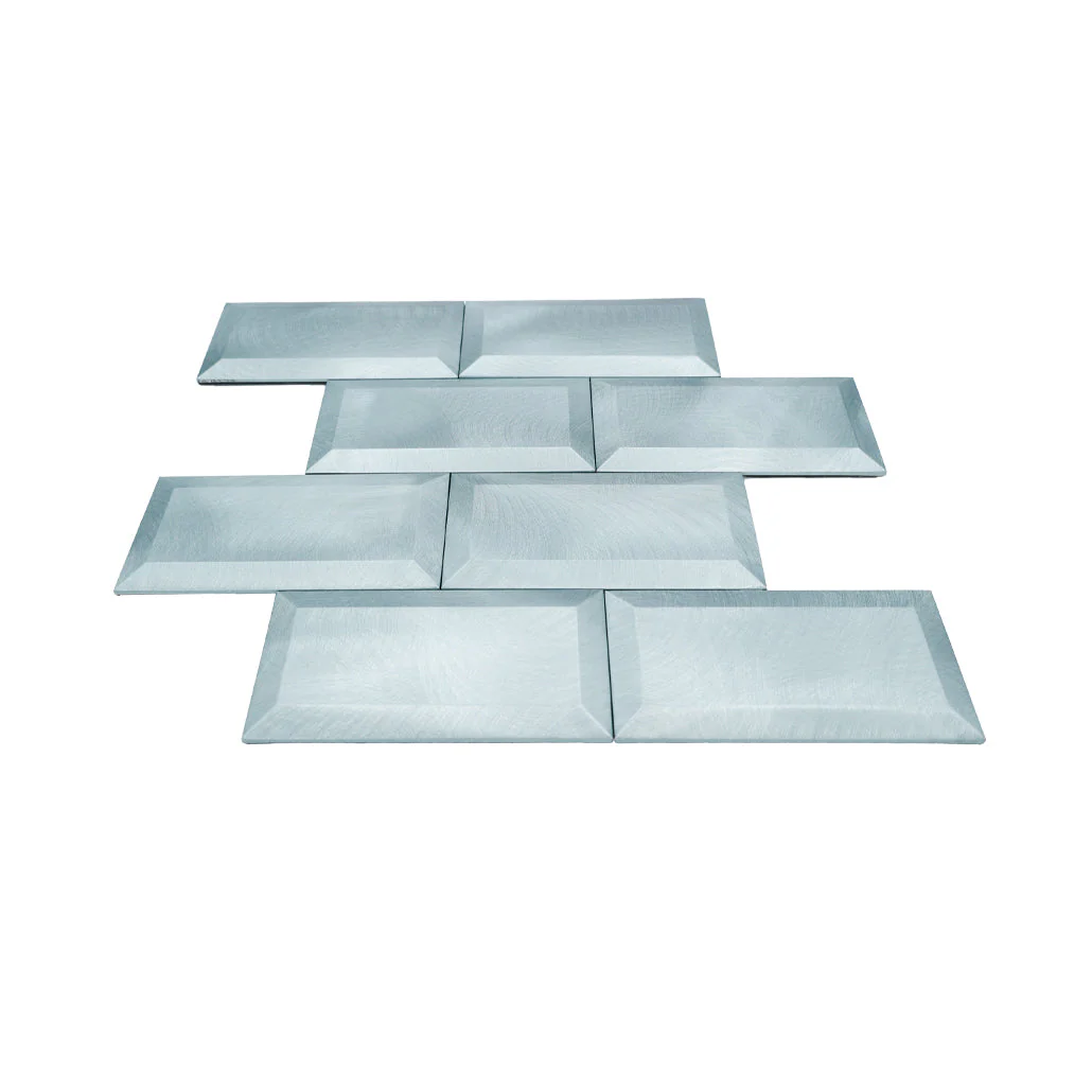 Selbstklebende Mosaikfliesen Metall | Metro 3D Blau | 30,5×30,5 cm | Küche, Bad & WC - Image 4