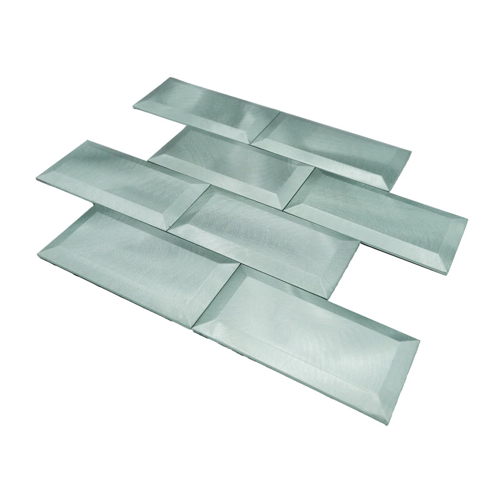Selbstklebende Mosaikfliesen Metall | Metro 3D Pastellgrün | 30,5×30,5 cm | Küche, Bad & WC - Image 6