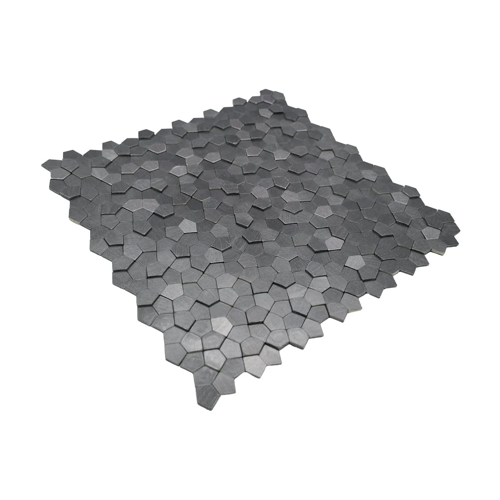 Selbstklebende Mosaikfliesen Metall | Pentagon 3D Anthrazit | 28,2×28,2 cm | Küche, Bad & WC - Image 6