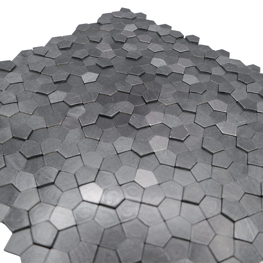 Selbstklebende Mosaikfliesen Metall | Pentagon 3D Anthrazit | 28,2×28,2 cm | Küche, Bad & WC - Image 8