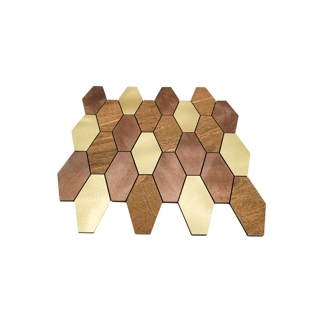 Selbstklebende Mosaikfliesen Metall | Picket Braun | 30×30 cm | Küche, Bad & WC - Image 4