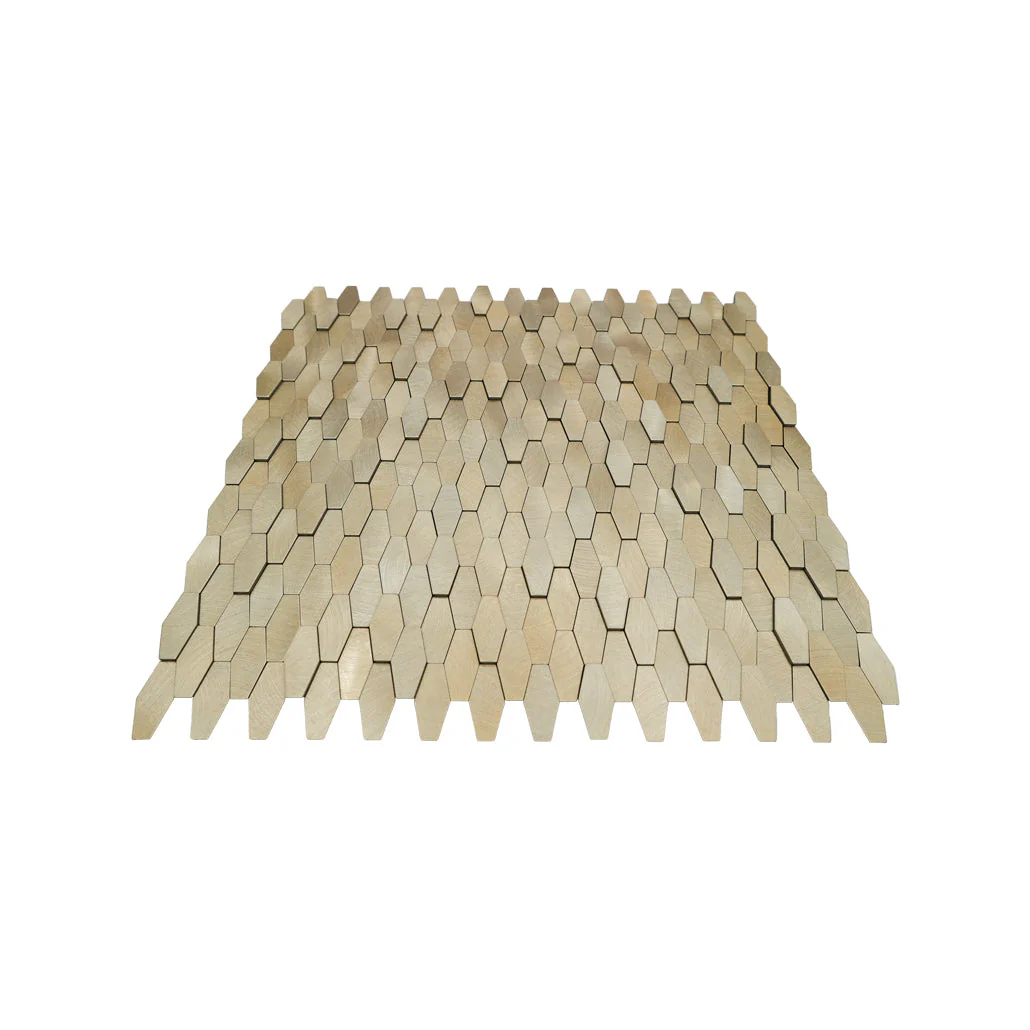 Selbstklebende Mosaikfliesen Metall | Picket 3D Gold | 31×30 cm | Küche, Bad & WC - Image 4