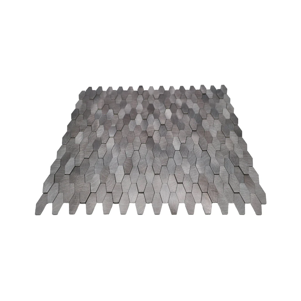 Selbstklebende Mosaikfliesen Metall | Picket 3D Grau | 31×30 cm | Küche, Bad & WC - Image 4