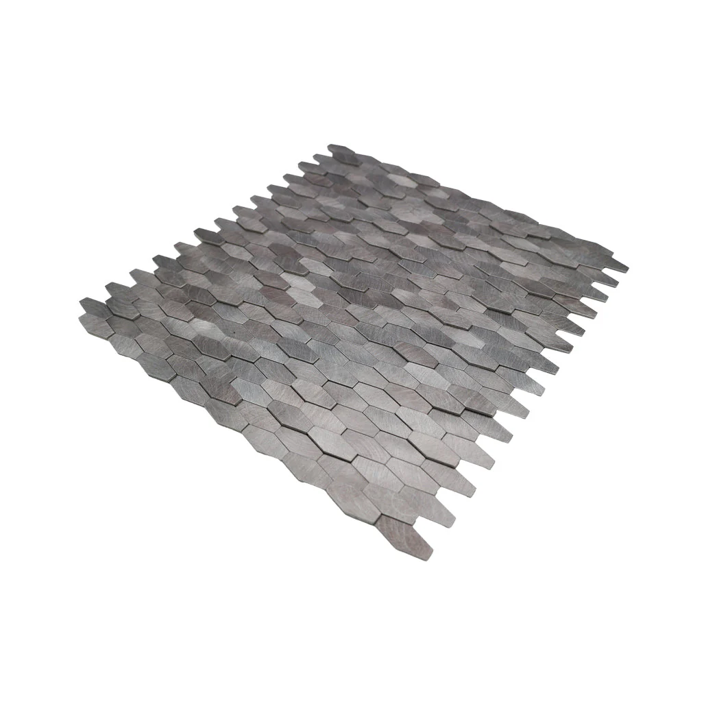 Selbstklebende Mosaikfliesen Metall | Picket 3D Grau | 31×30 cm | Küche, Bad & WC - Image 6