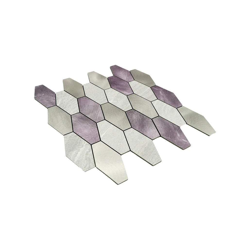 Selbstklebende Mosaikfliesen Metall | Picket Grau | 30×30 cm | Küche, Bad & WC - Image 6