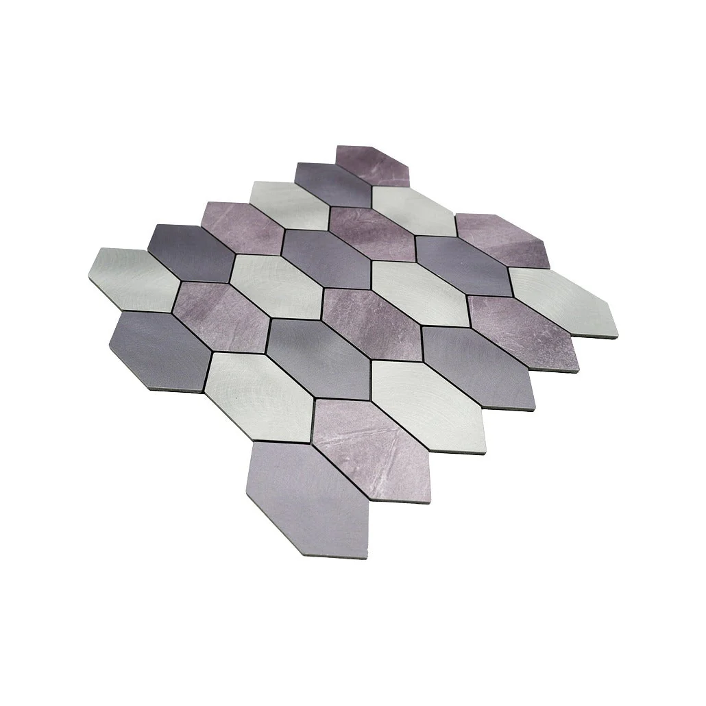 Selbstklebende Mosaikfliesen Metall | Picket Mauve | 30×30 cm | Küche, Bad & WC - Image 6