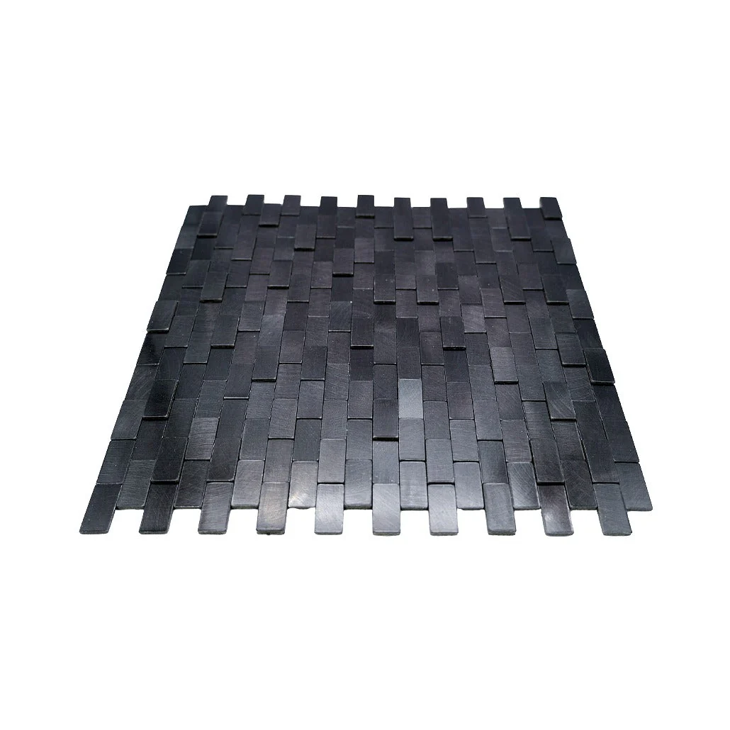 Selbstklebende Mosaikfliesen Metall | Riemchen 3D Graphit | 30×29,8 cm | Küche, Bad & WC - Image 4