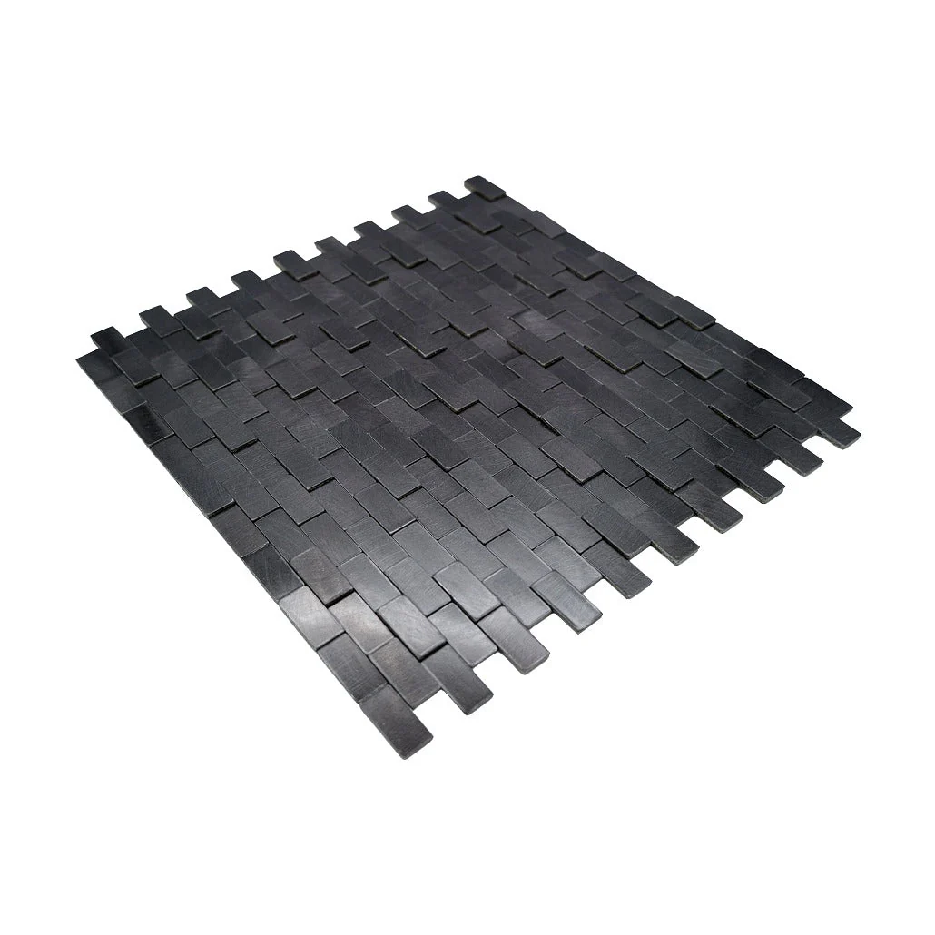Selbstklebende Mosaikfliesen Metall | Riemchen 3D Graphit | 30×29,8 cm | Küche, Bad & WC - Image 6