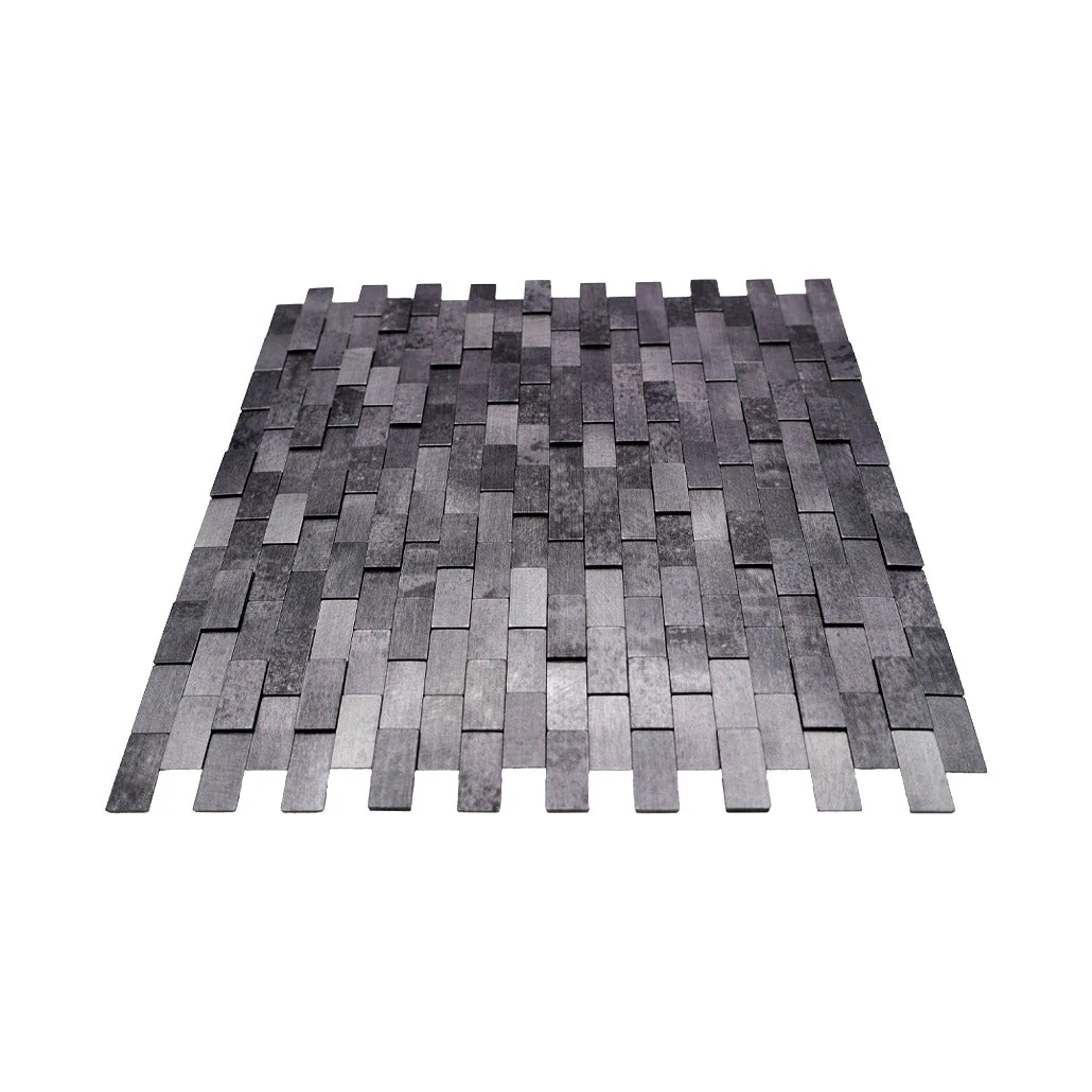 Selbstklebende Mosaikfliesen Metall | Riemchen 3D Anthrazit | 30×29,8 cm | Küche, Bad & WC - Image 4