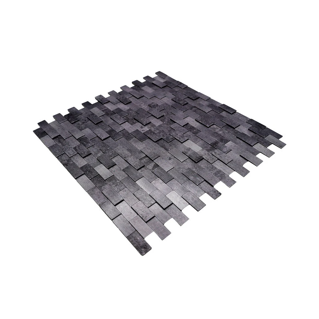 Selbstklebende Mosaikfliesen Metall | Riemchen 3D Anthrazit | 30×29,8 cm | Küche, Bad & WC - Image 6