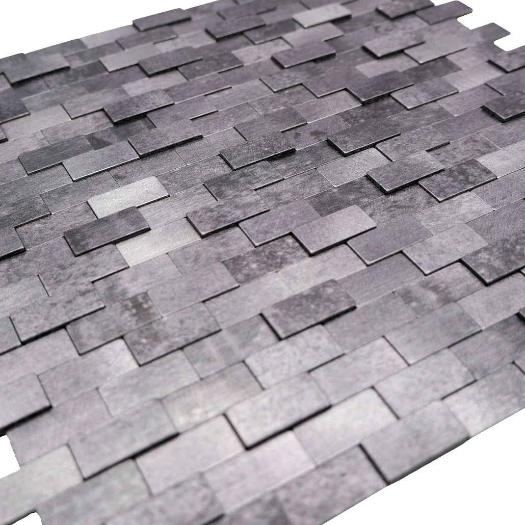 Selbstklebende Mosaikfliesen Metall | Riemchen 3D Anthrazit | 30×29,8 cm | Küche, Bad & WC - Image 8